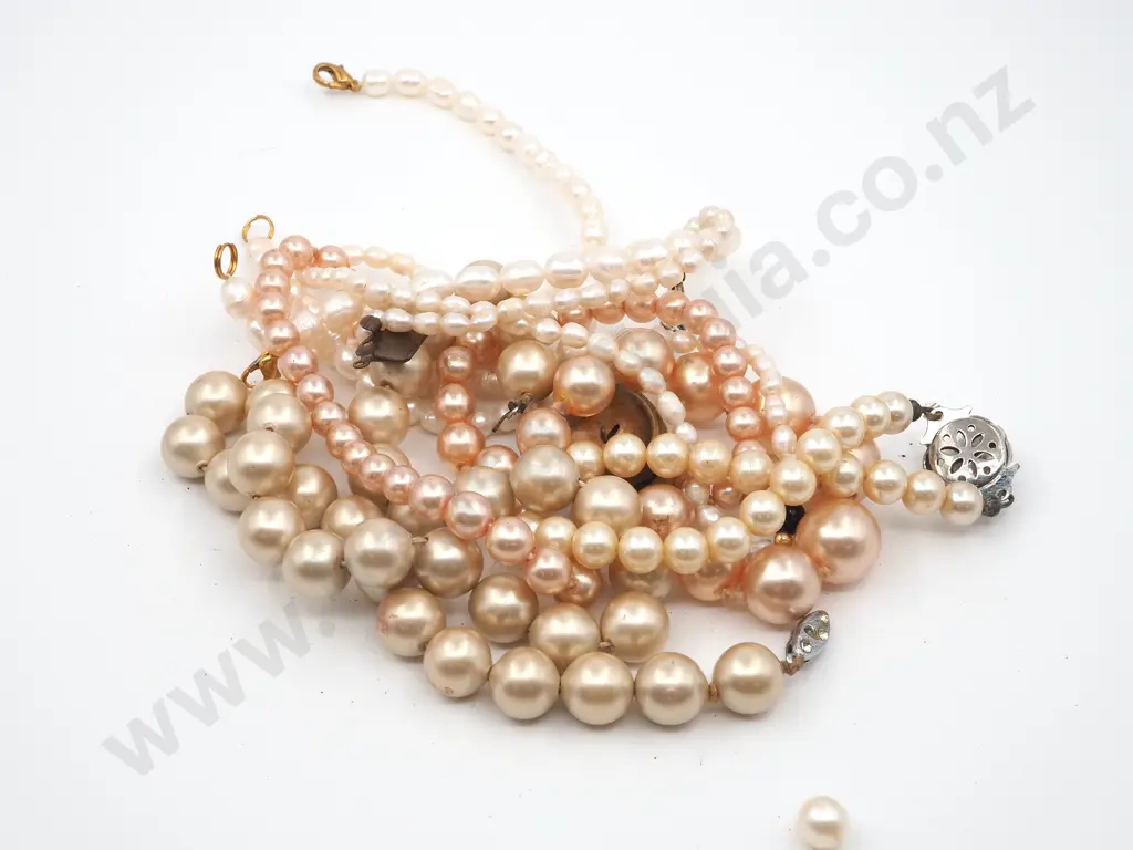Assorted Lot Faux Pearls Image 1++