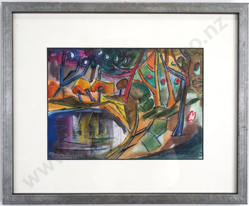 Barbara Blakemore Fowler - 'Lake in the Forest', Watercolour Image 1++
