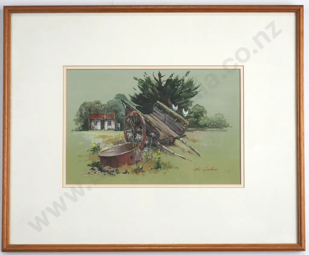 Aston Greathead - "As it Was" Mill Road Kaikoura, Watercolour & Gouache Image 1++