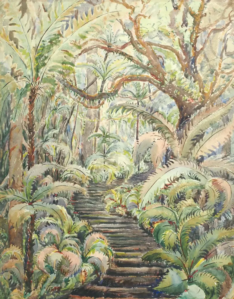 Eana Jeans  - Bush- Watercolour Image 1++