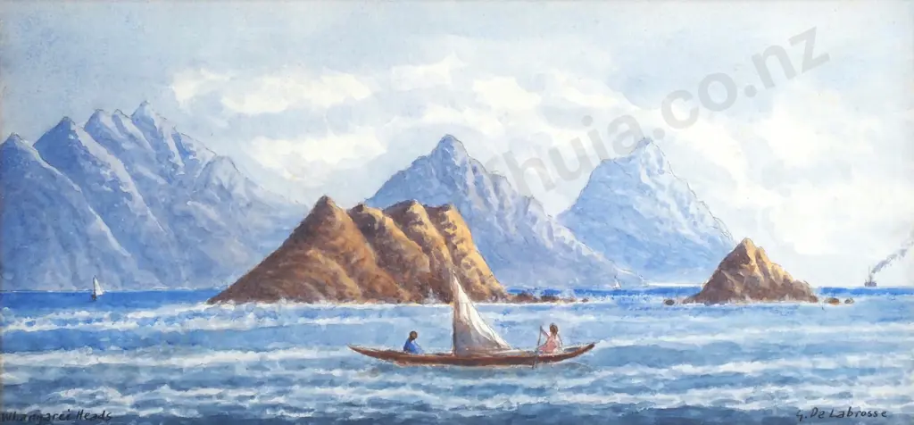 G De Labrosse - Whangārei Heads, Watercolour Image 1++