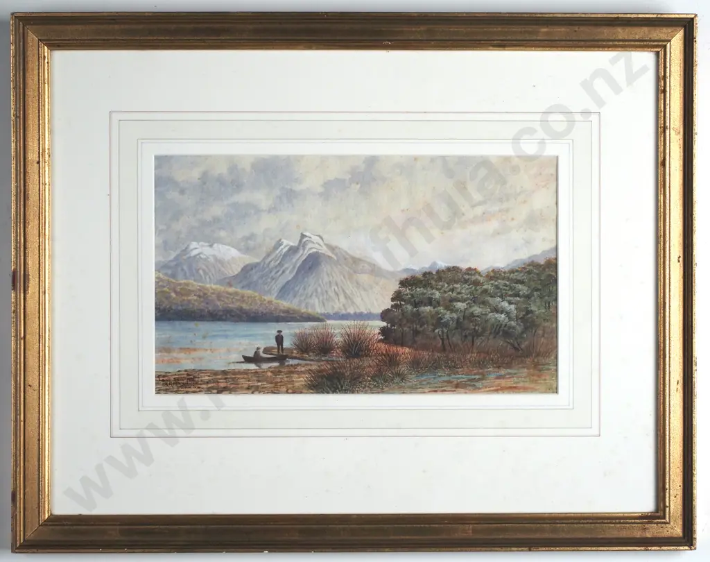 A H Finnis - Lake Ada NZ, Watercolour Image 1++