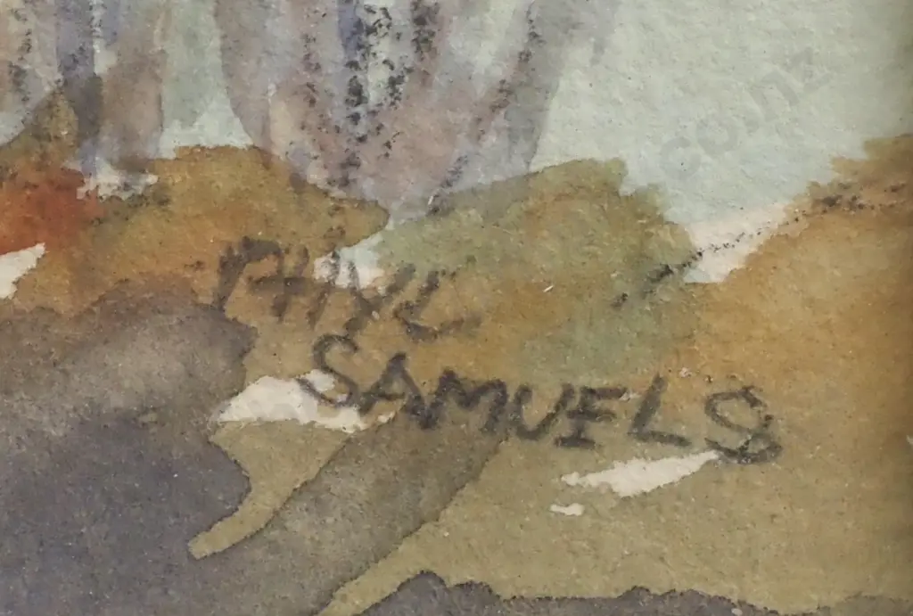 Phyl Samuels - 'Lyttleton Harbour', Watercolour on Paper Image 1++