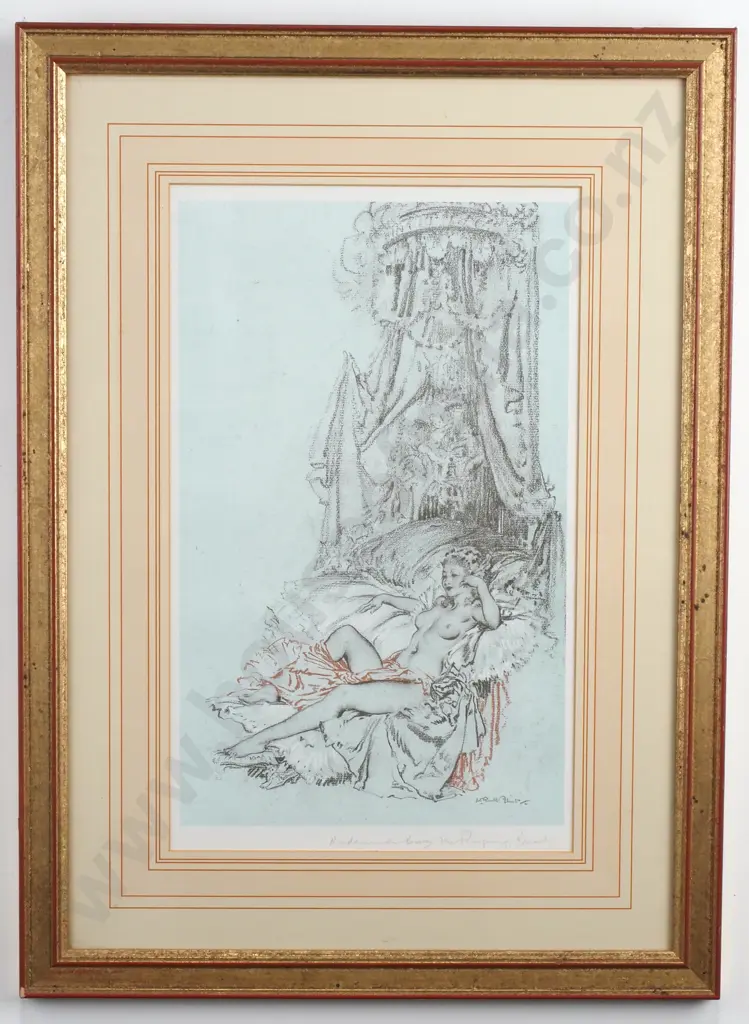 Sir William Russell Flint - 'Madame du Barry as the Reigning Beauty', Print Image 1++