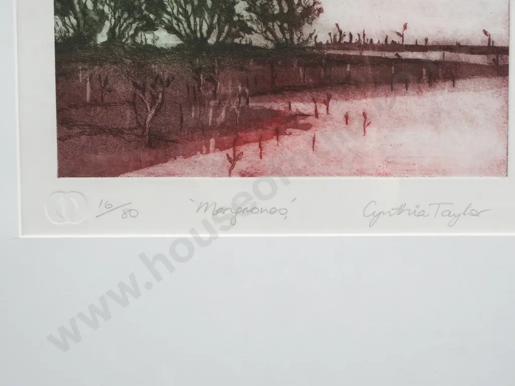 Cynthia Taylor - 'Mangroves', Etching on Paper Image 1++