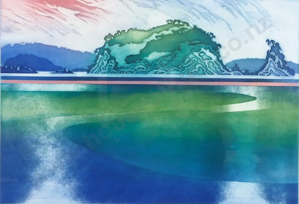 Cynthia Taylor - Off Shore Islands, Etching Image 1++