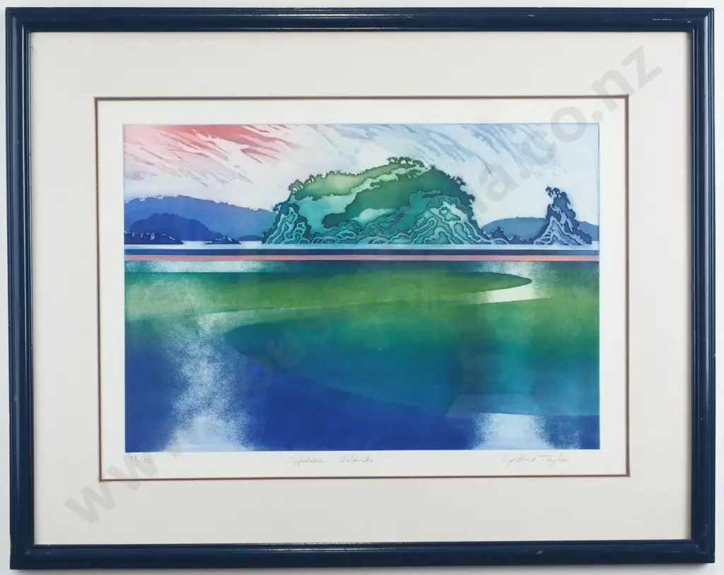 Cynthia Taylor - Off Shore Islands, Etching Image 1++