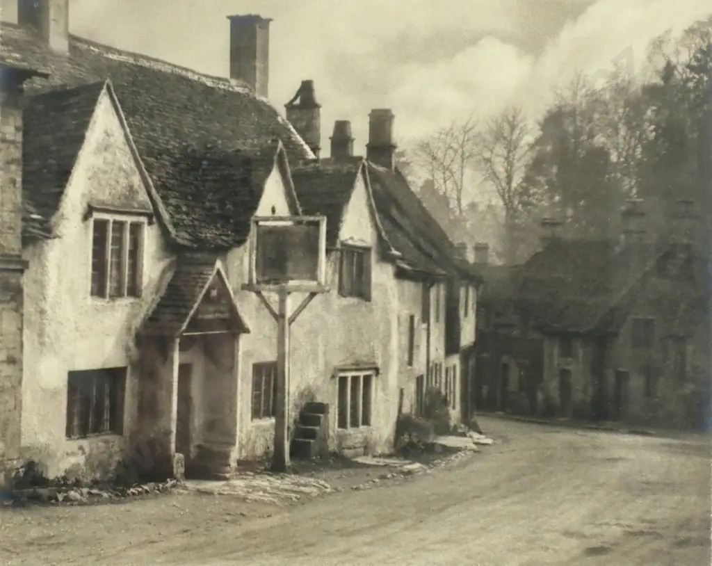 George Chance - White Hart Inn,Castle Coombe Wiltshire, Silver Gelatin Print Image 1++