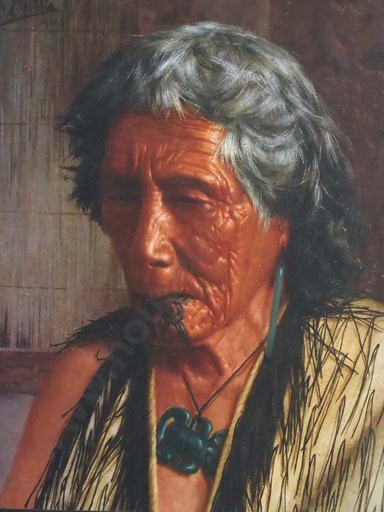 C. F. Goldie - Memories, Rakapa (An Arawa Chieftainess), Print Image 1++