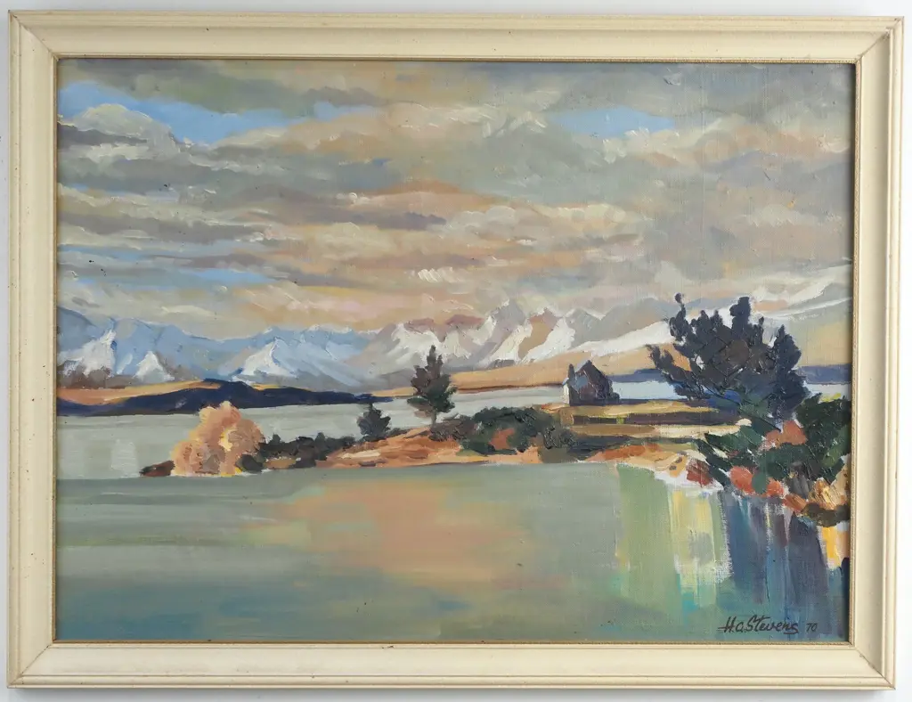 H. A. Stevens - 'Church of the Good Shepherd, Lake Tekapo'. Image 1++