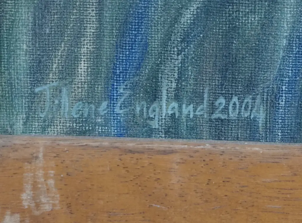 Jillene England - Rope Skipping in Field, Acrylic on Canvas Board, (2004) Image 1++