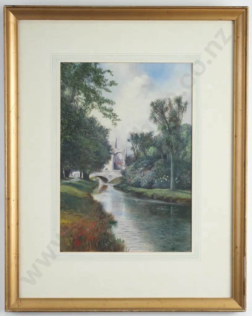 'Bridge of Remembrance - Christchurch', Oil on Board Image 1++