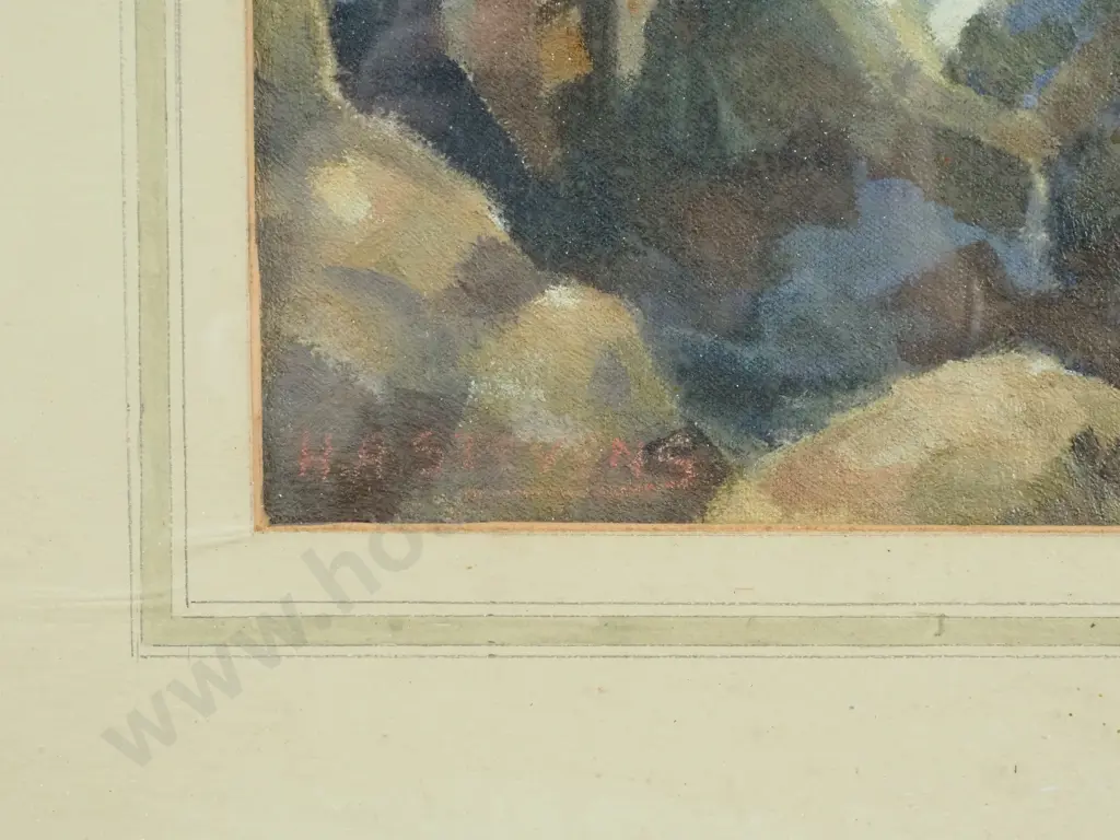 H R Stevens - 'Coastal Landscape', Oil on Board Image 1++