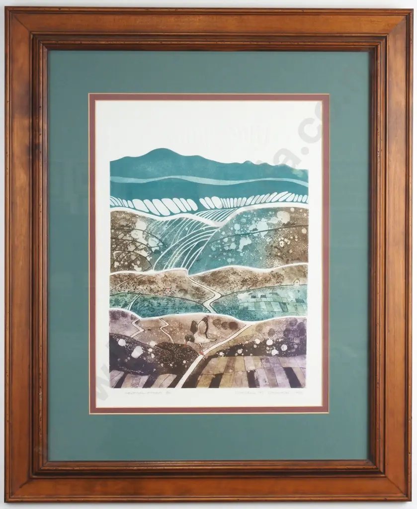 Russell M Jackson 1989 - Central Otago, Numbered Etching 21/100 Image 1++