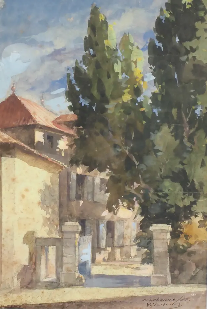 Viladones - Narbonne, Watercolour Image 1++