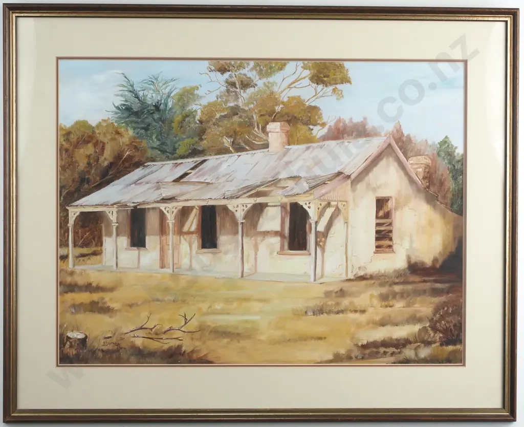 B.F. Aitken - 'The Old Sod Cottage' Oil on Board Image 1++