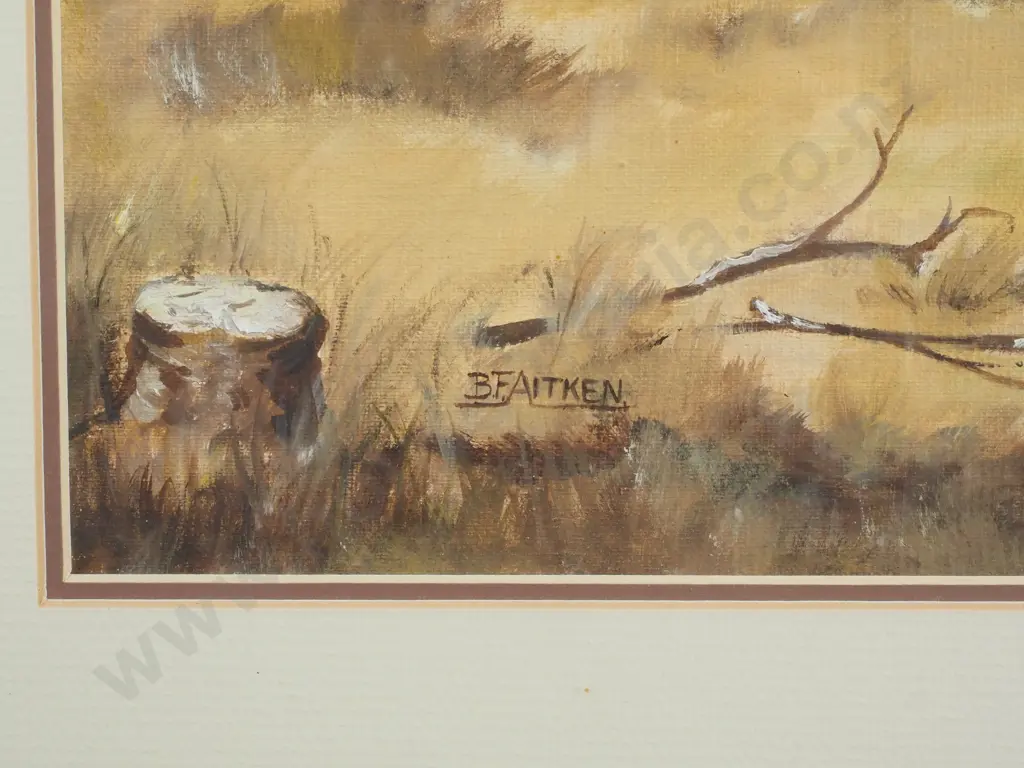 B.F. Aitken - 'The Old Sod Cottage' Oil on Board Image 1++