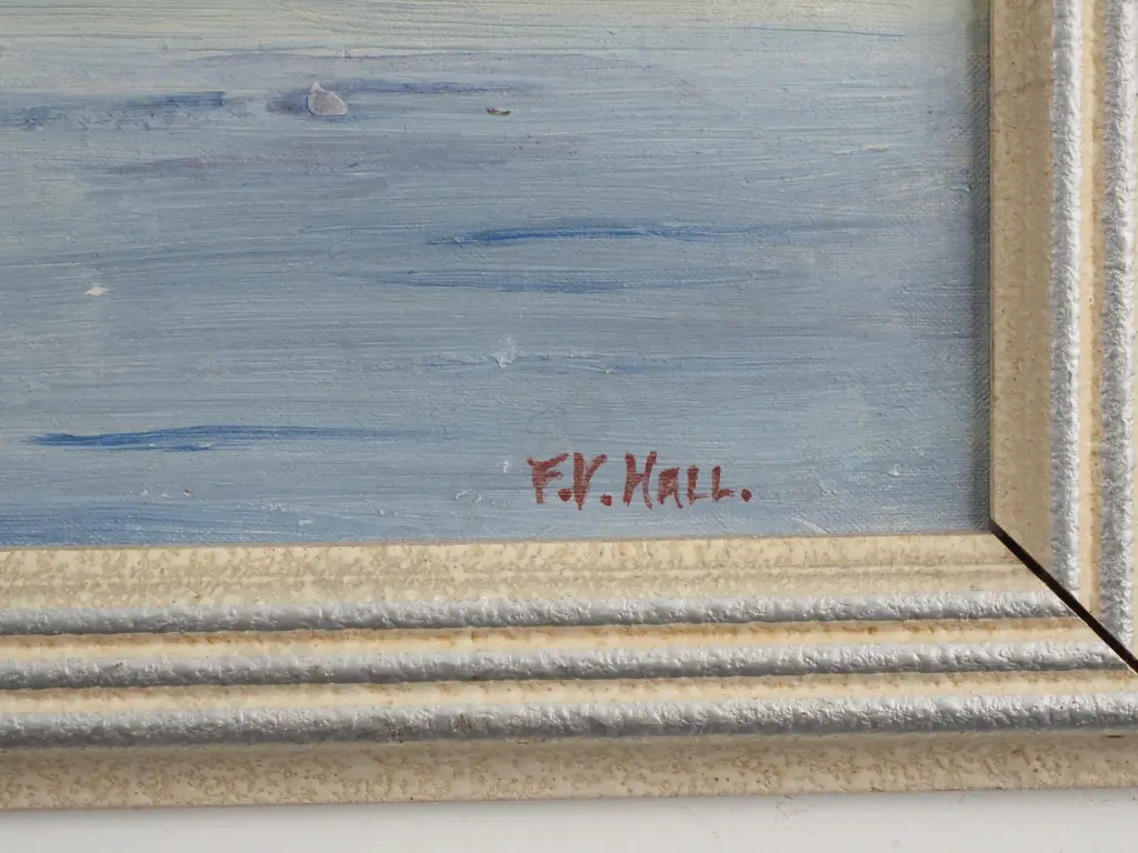 F.V. Hall - 'Walter Peak, Queenstown', Oil on Board. Image 1++