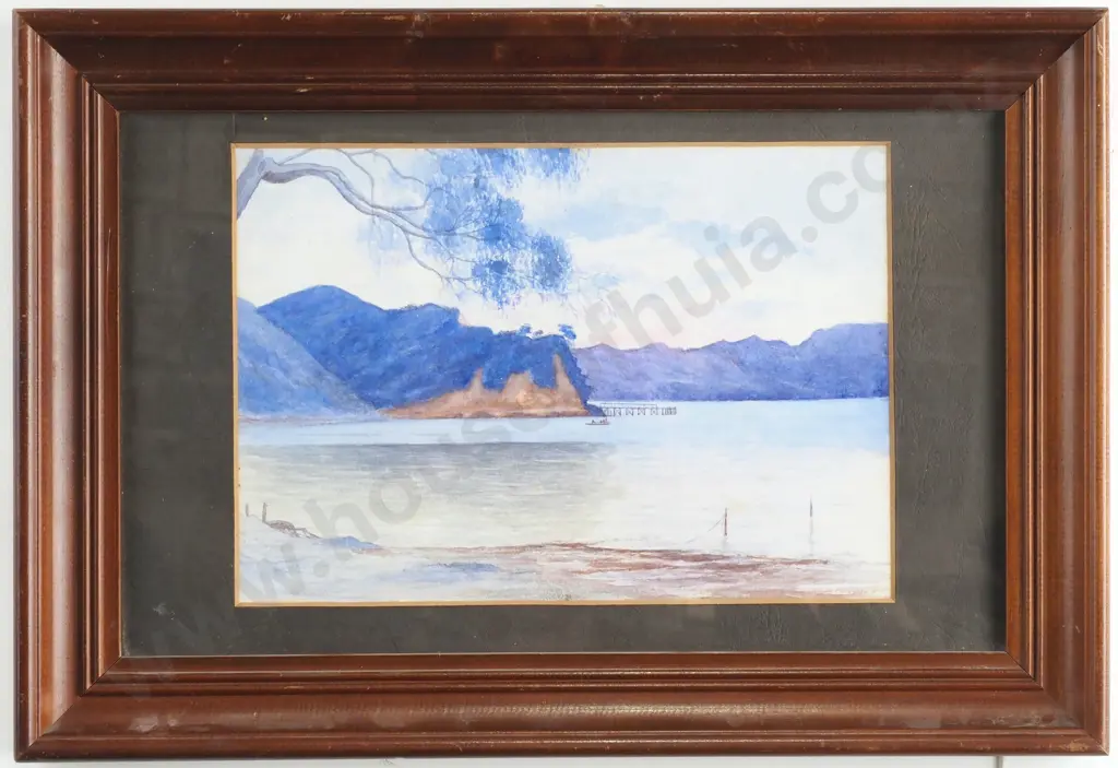 Coastal Scene, Watercolour on Paper - Unsigned Image 1++
