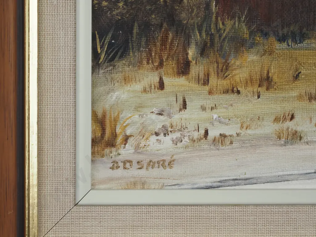 Dawn D. Sare - 'Old Garage in Old Cromwell', Oil on Canvas Board Image 1++