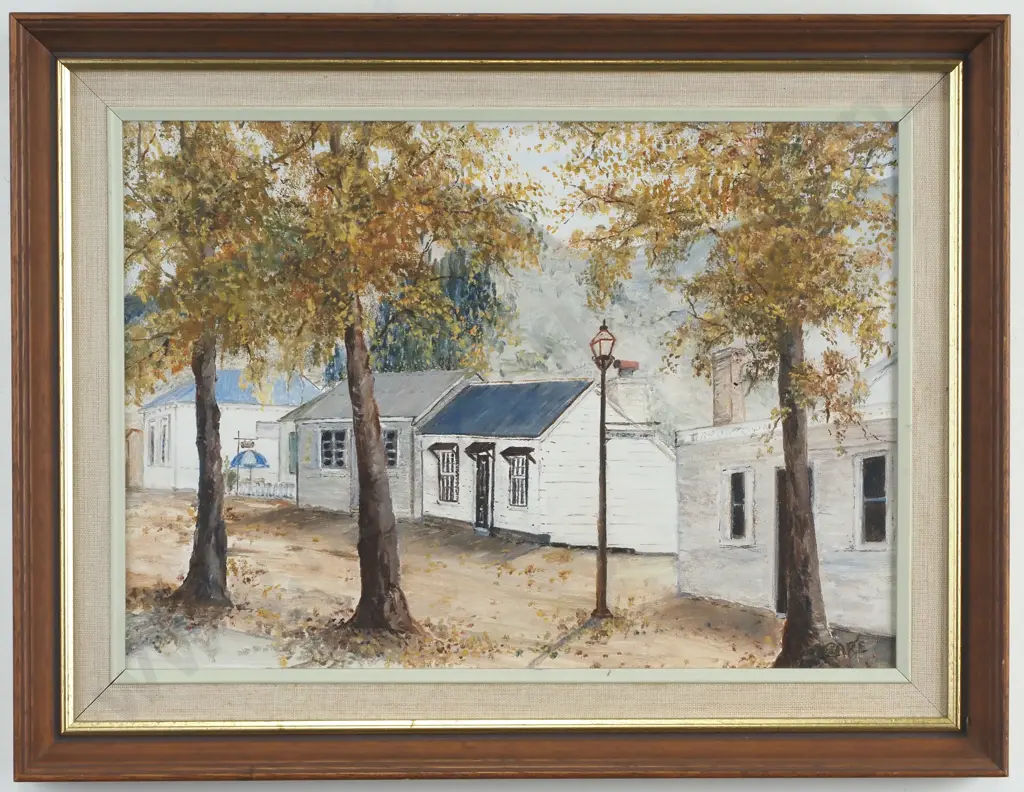 Dawn D. Sare - 'Early Autumn at Arrowtown', Oil on Canvas Board Image 1++