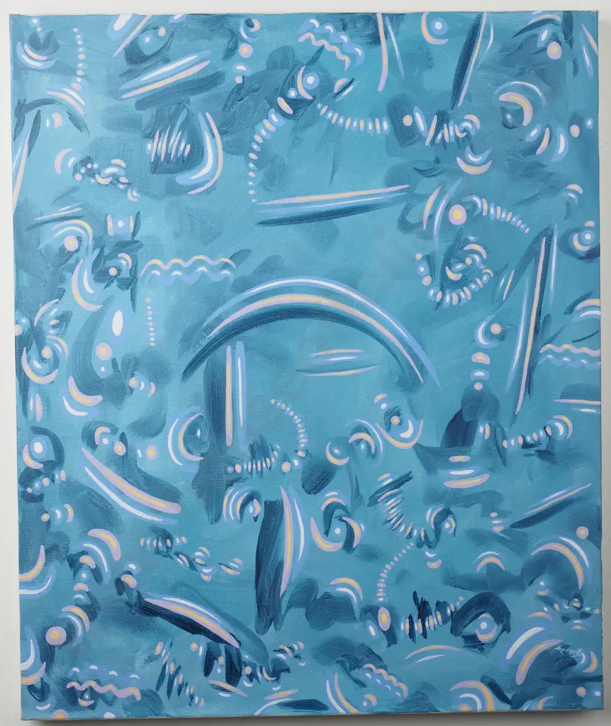 Keith Morant : 'April Vibrato' Acrylic On Stretched Canvas Image 1++