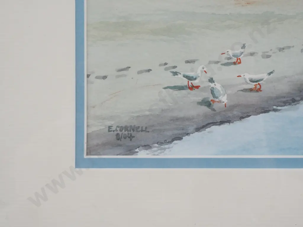 E Cornell - White Baiting Scene, Watercolour Image 1++