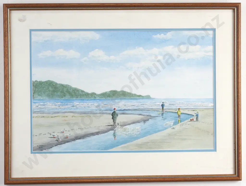 E Cornell - White Baiting Scene, Watercolour Image 1++