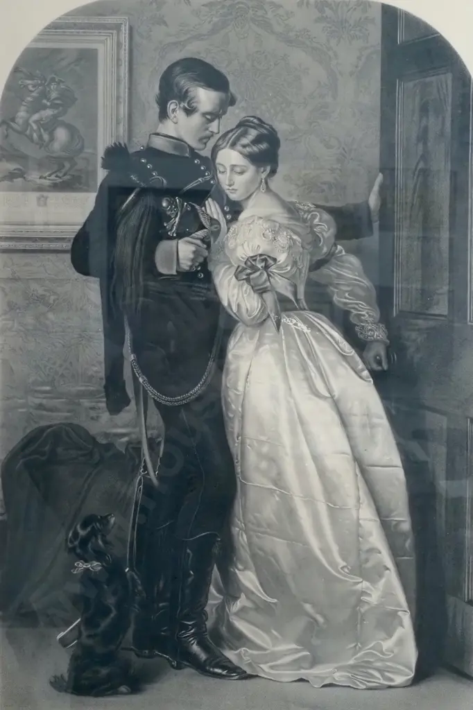 After John Everatt Millais- The Black Brunswicker, Antique Engraving Image 1++