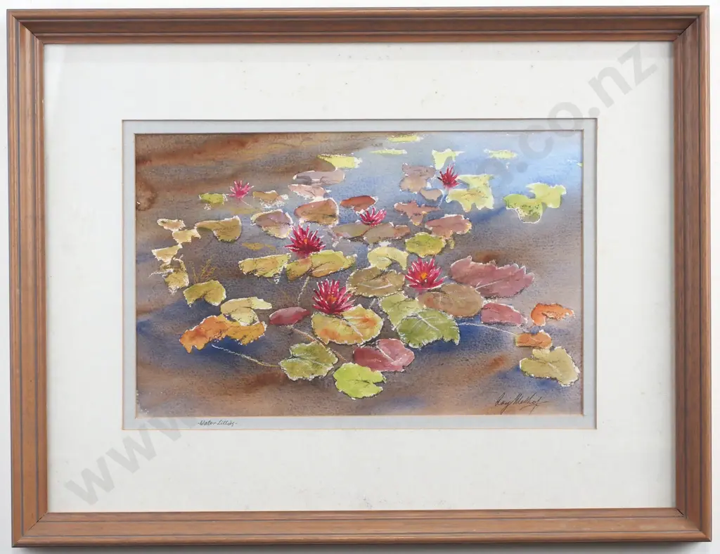 Ray Melhop- Waterlilies, Watercolour Image 1++