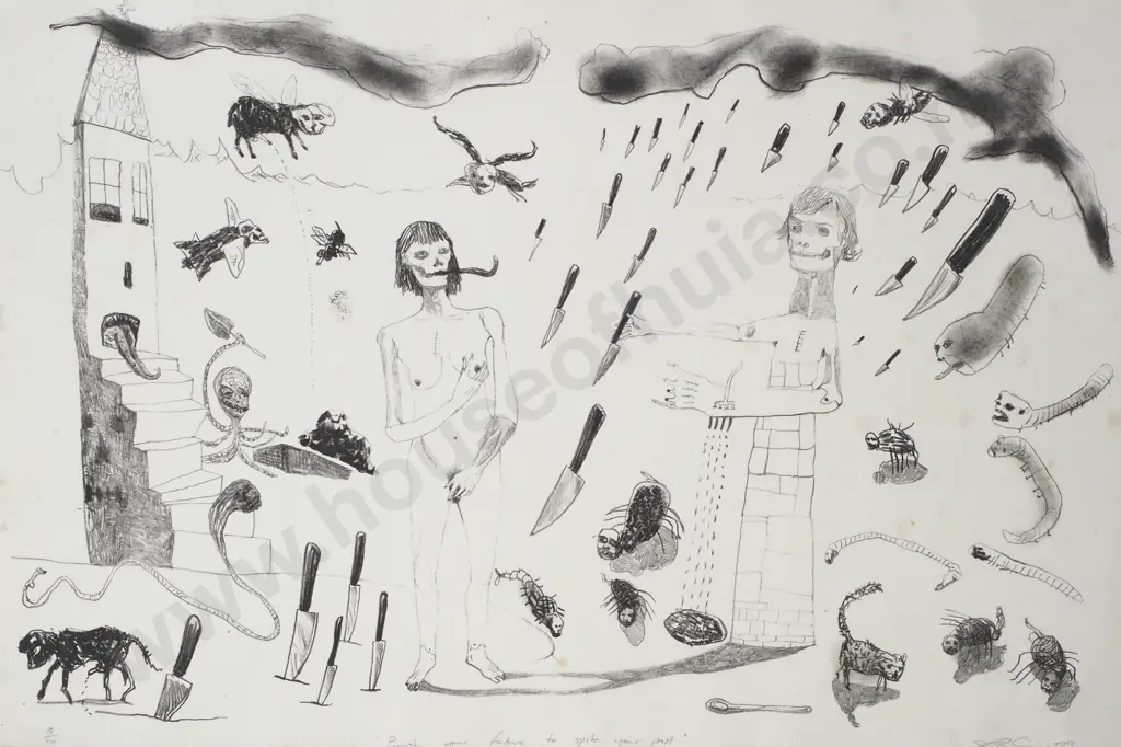 Jason Greig - Punish Your Future to Spite Your Past, Lithograph Image 1++