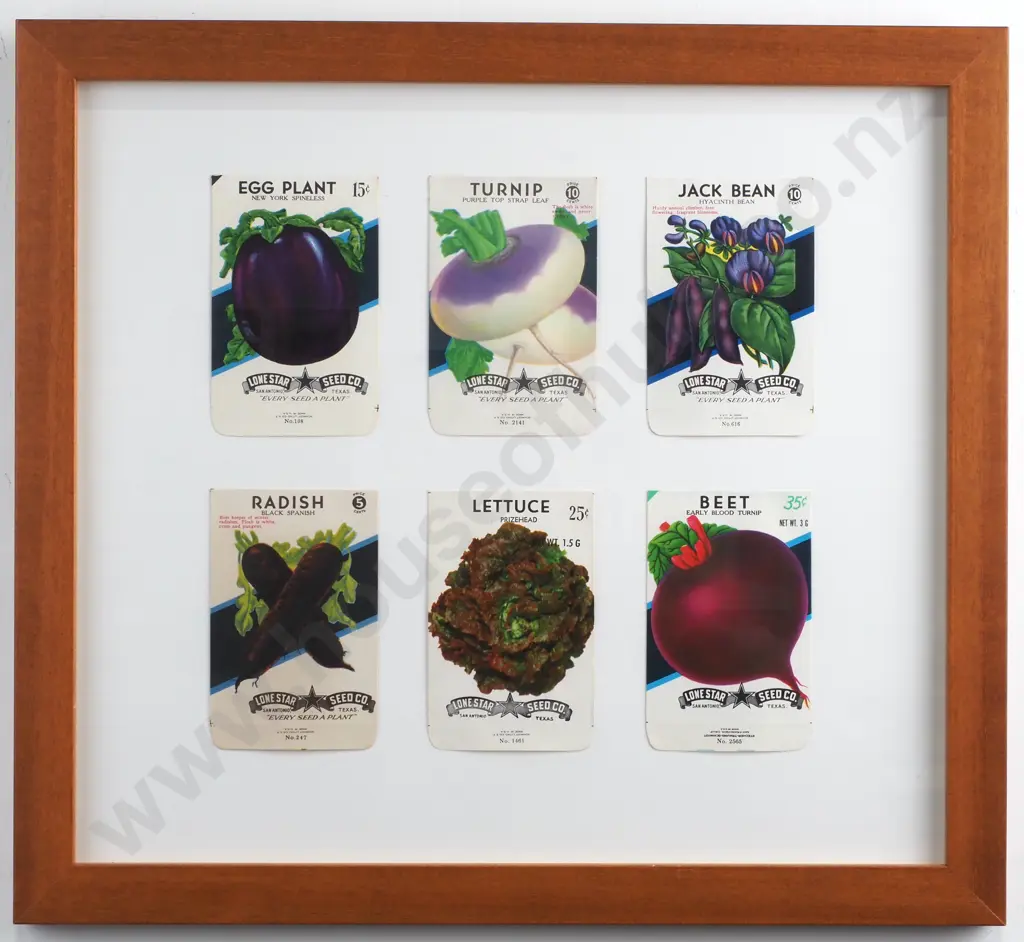 Six  Authentic Vintage Seed Packets, Lithographs. Circa 1940s   Image 1++
