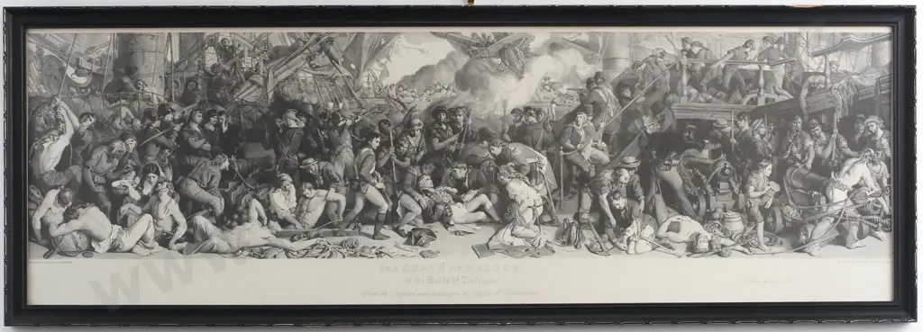 The Death of Nelson at the Battle of Trafalgar - Engraving Image 1++