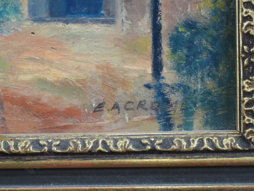 E. A. Crome - 'Old Bar, N.S.W.' Oil on Board 1964 Image 1++