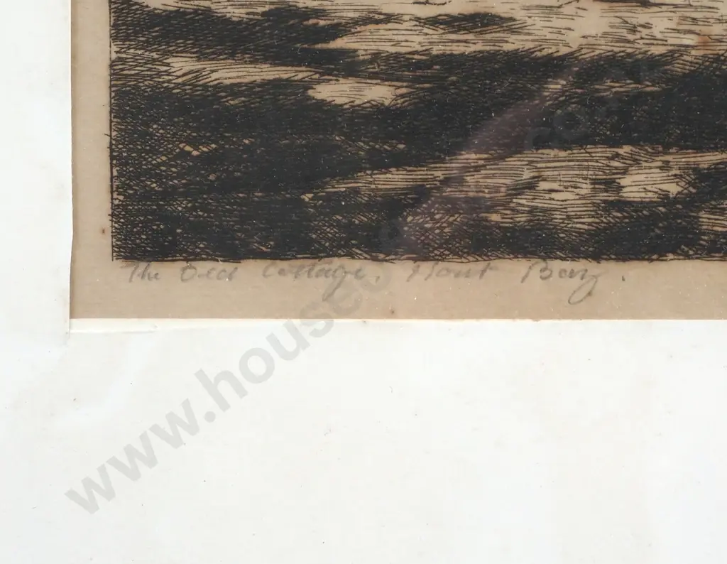 Tinus de Jongh, 'The Old Tree Hout Bay, Cape', Etching Image 1++