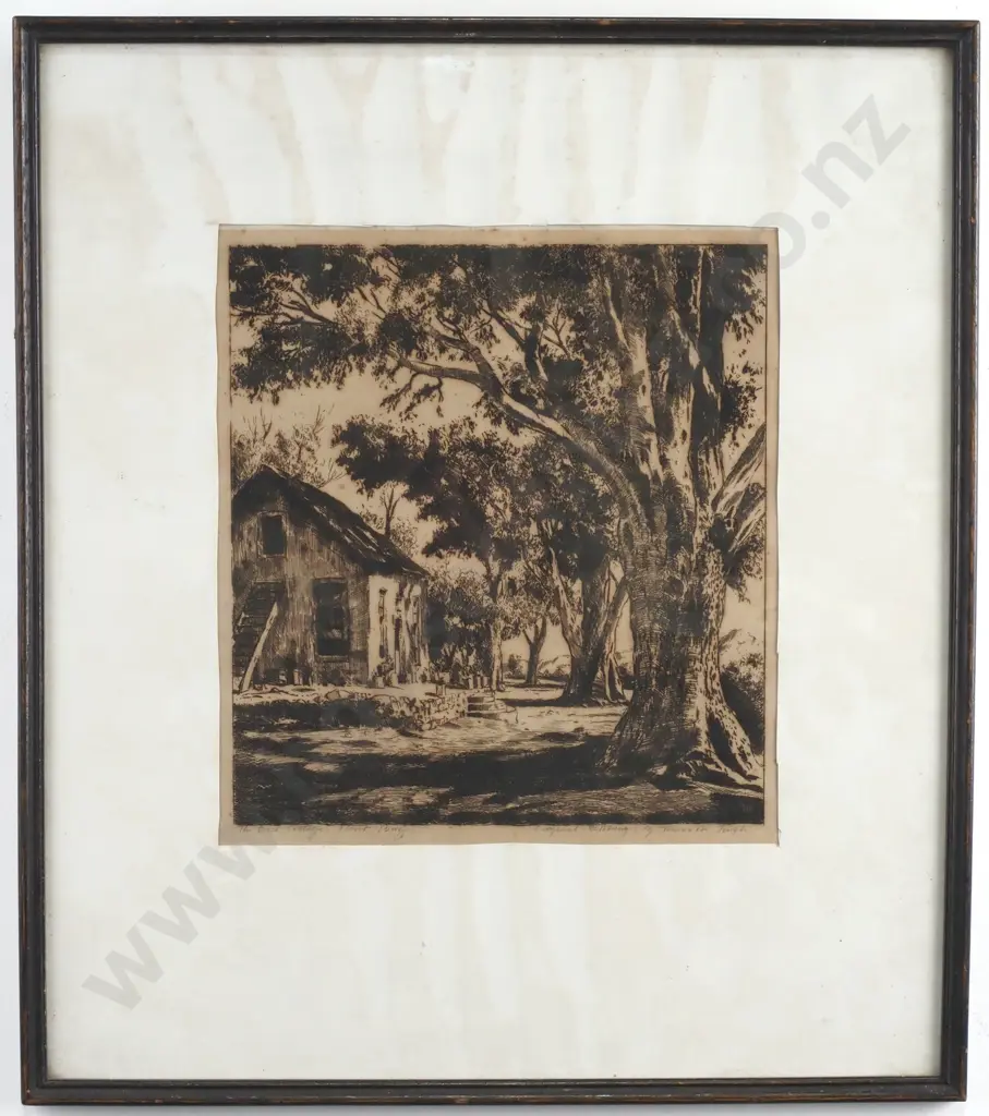Tinus de Jongh, 'The Old Tree Hout Bay, Cape', Etching Image 1++