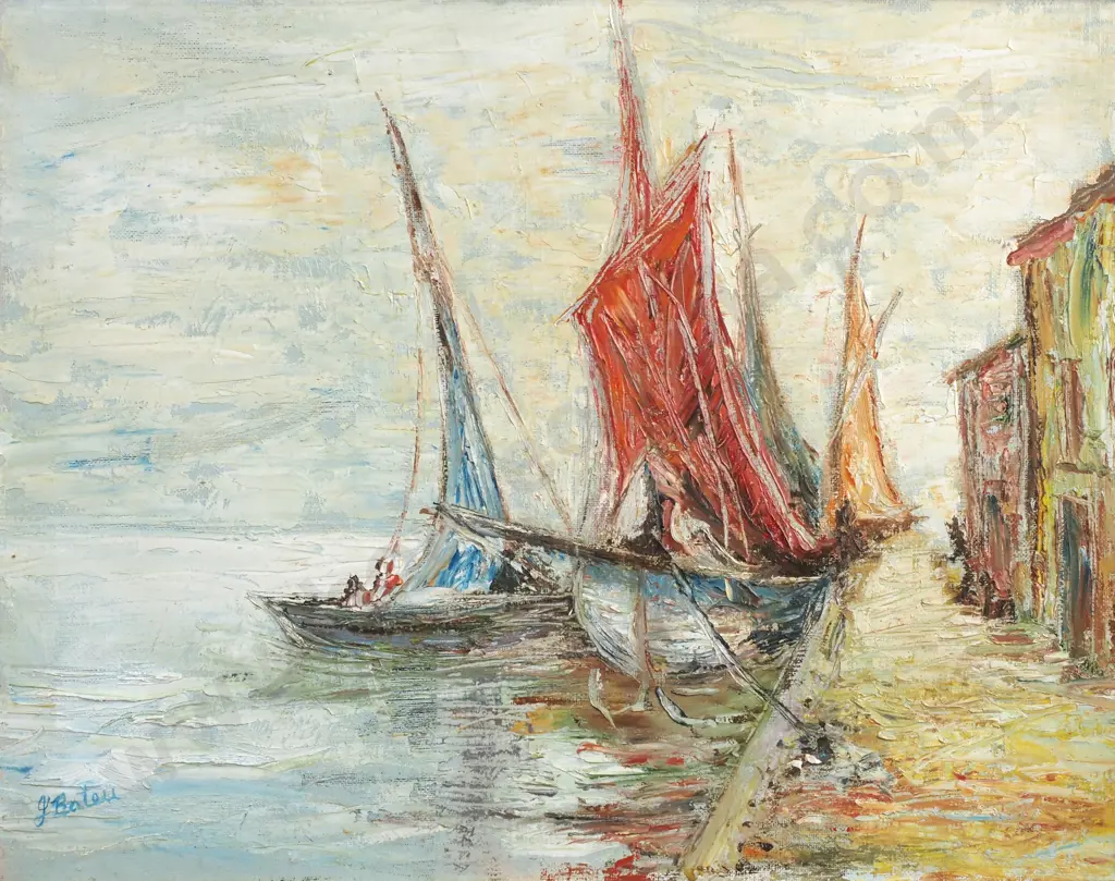 Janine Bateu - Yachts, Oil Image 1++