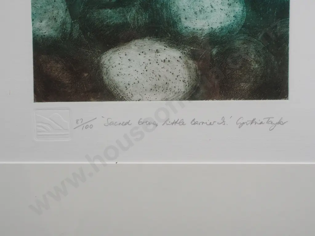 Cynthia Taylor - Sacred Grove, Little Terrier Island, Etching on Paper Image 1++