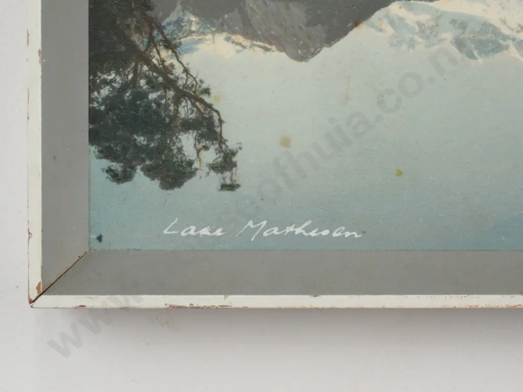 Whites Aviation - Lake Matheson, Hand Coloured Print Image 1++