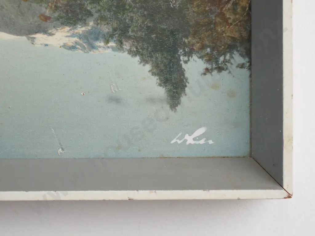 Whites Aviation - Lake Matheson, Hand Coloured Print Image 1++