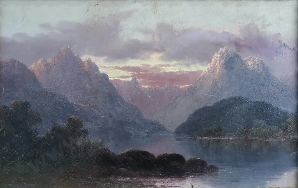 Artist Unknown - Early Colonial NZ Scene, Oil Image 1++