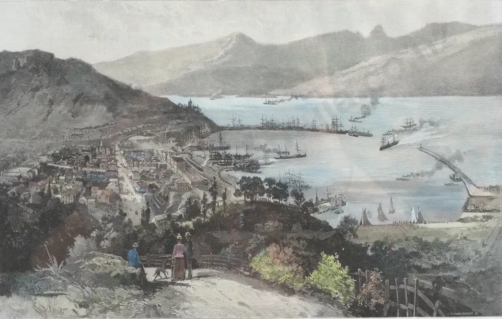 A H Fullwood - 'Lyttelton', Hand Coloured Print Image 1++