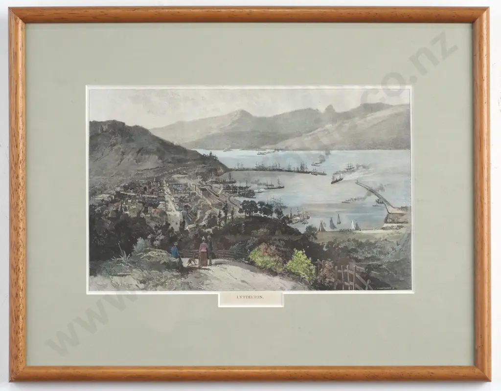 A H Fullwood - 'Lyttelton', Hand Coloured Print Image 1++