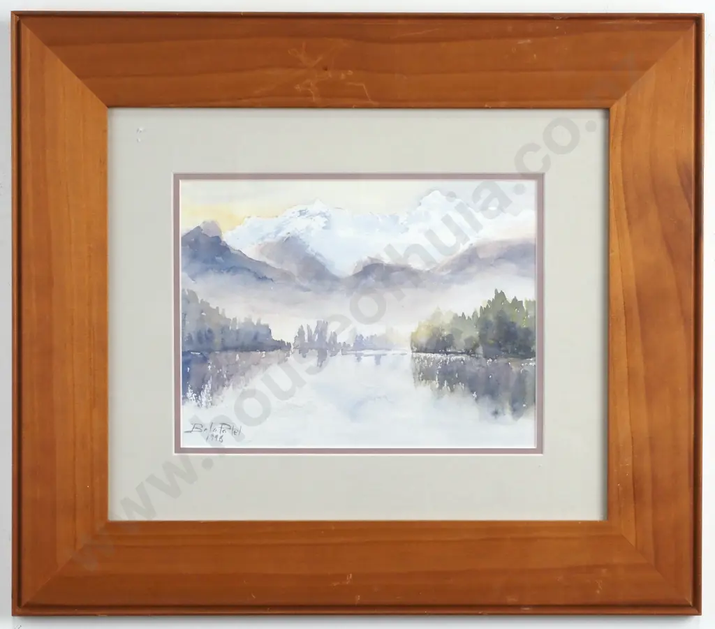 Bala Patel - 'Westland High Country Lake', Watercolour Image 1++