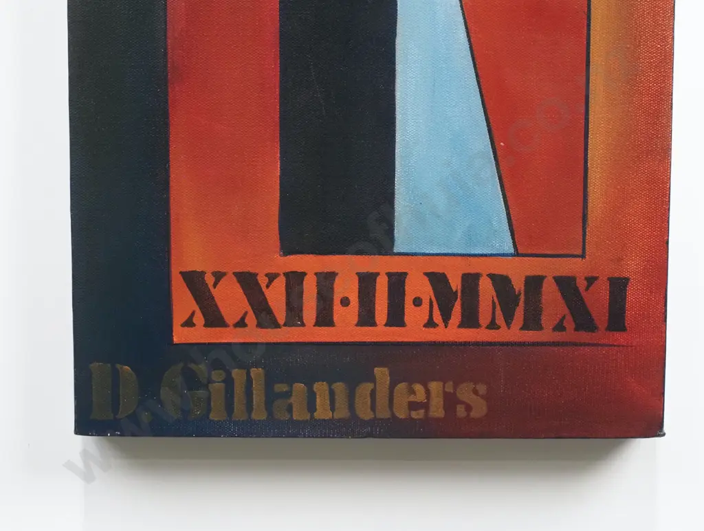 Diana Gillanders - 'Abstract Christchurch Cathedral Earthquake Work', Acrylic on Canvas Image 1++