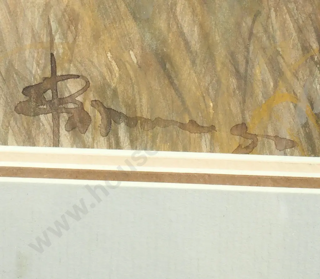 Rice Harvesting, Watercolour Image 1++