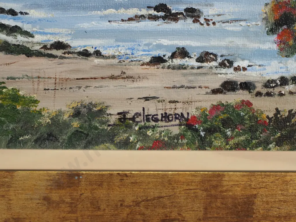 Judith Cleghorn - 'Chalky Inlet, Westland, Fiordland'', Oil on Canvas Board. Image 1++
