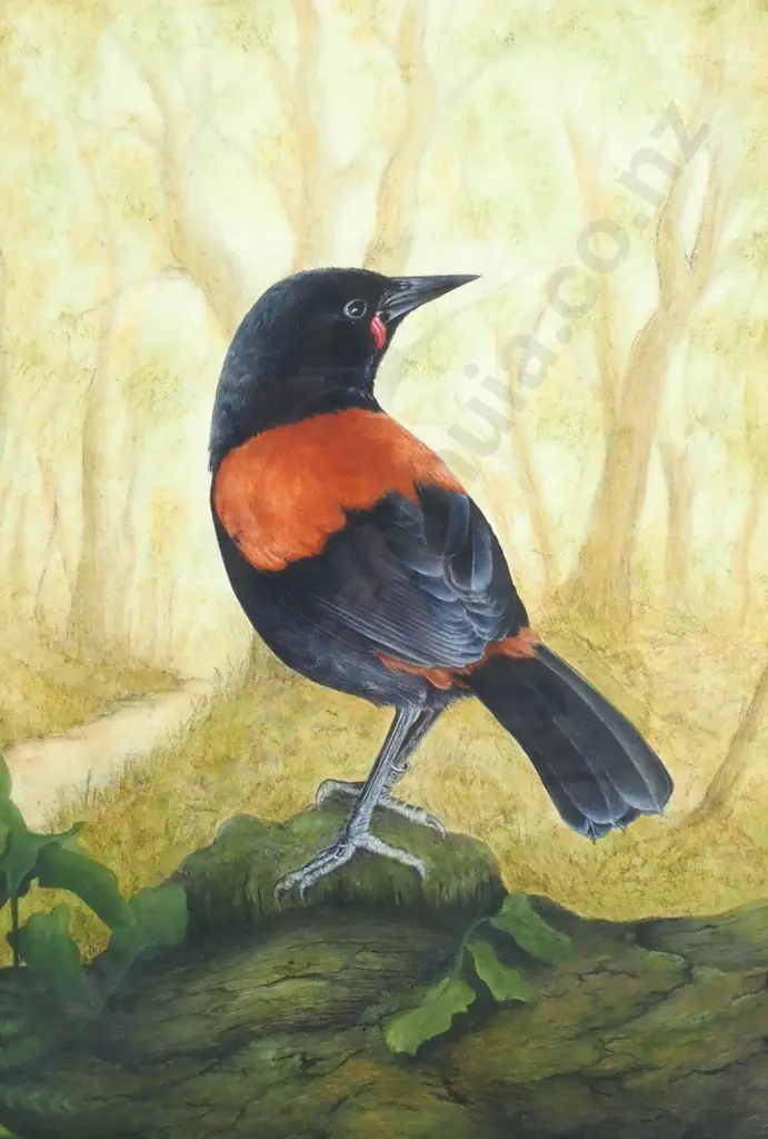 Steve Miller? - NZ Saddleback, Mixed Media Image 1++