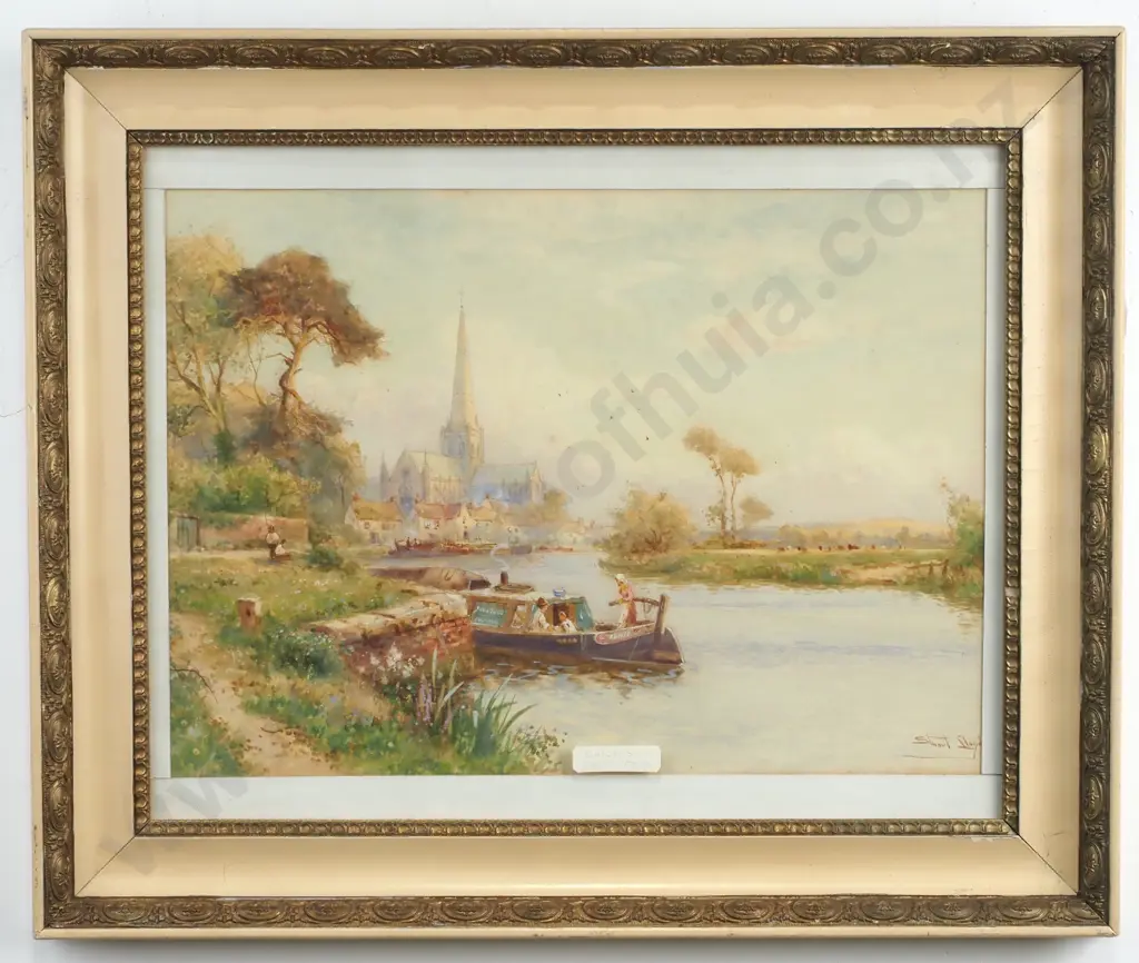 William Stuart Lloyd - 'From the Canal, Chichester' - Watercolour Image 1++