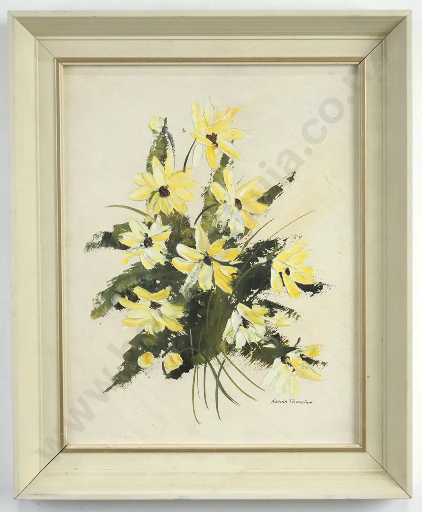 Robina Templeton - Yellow Posy, Oil Image 1++